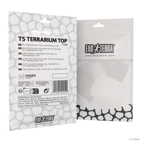 Preview: Montageklammern für den T5 Terrarium Top